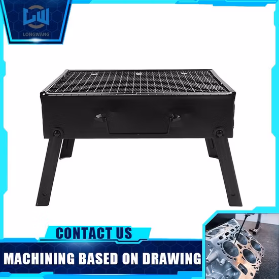Outdoor Trolley Stainless Steel BBQ Gas Stove