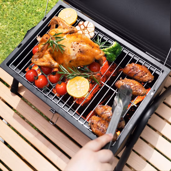 Wholesale Price Tabletop Outdoor Barbecue Smoker Small BBQ Grill
